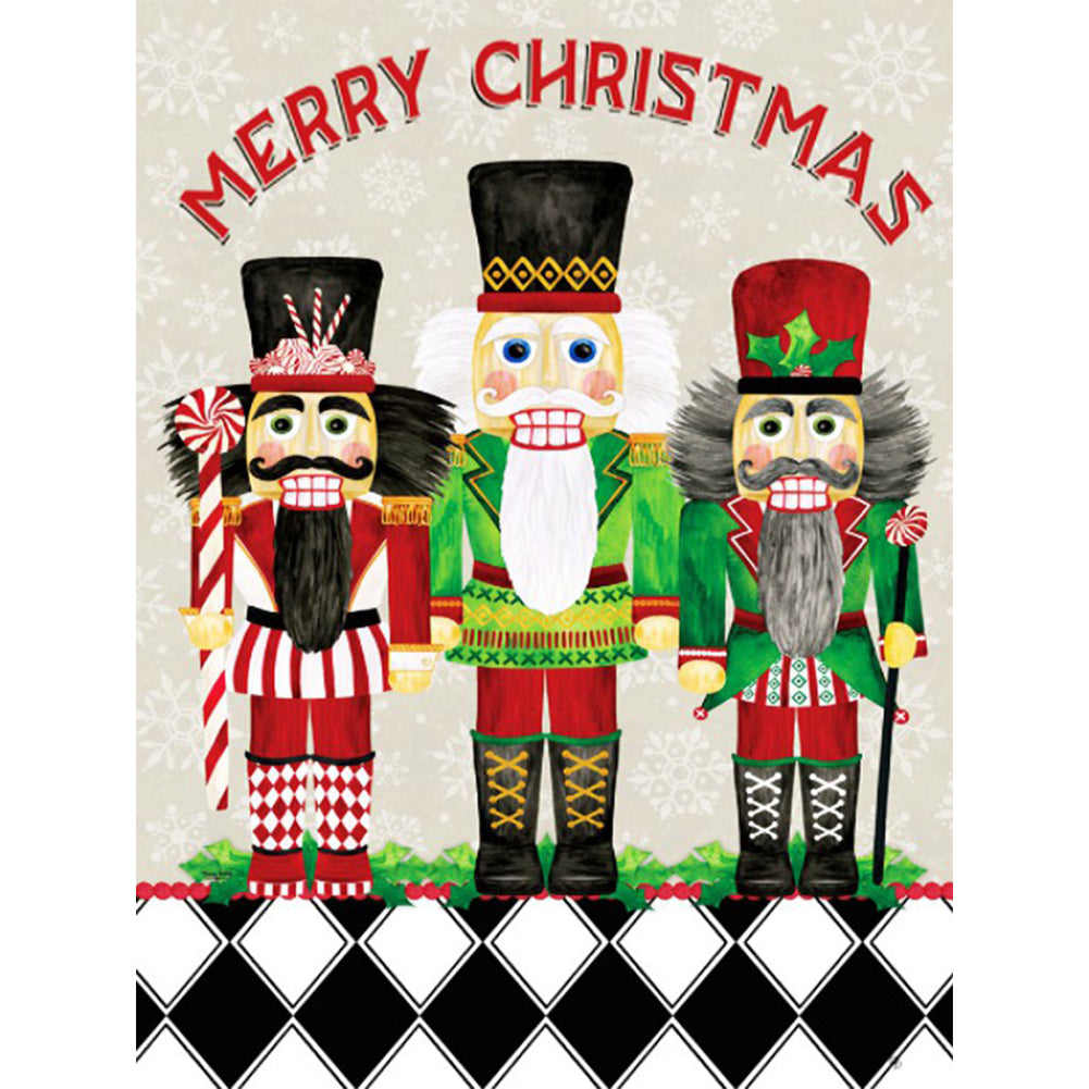 Christmas Nutcracker - Full Round Drill Diamond Painting 30*40CM