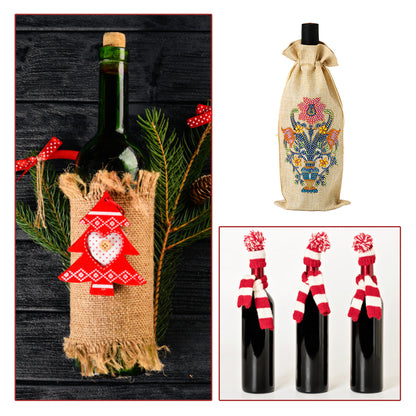 Diamond Painting Wine Bag 5D DIY Mosaic Special Shape Drill Bottle Bag