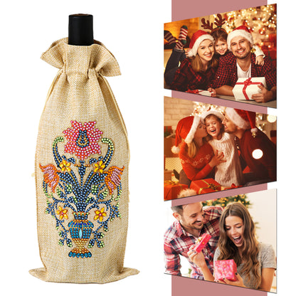 Diamond Painting Wine Bag 5D DIY Mosaic Special Shape Drill Bottle Bag