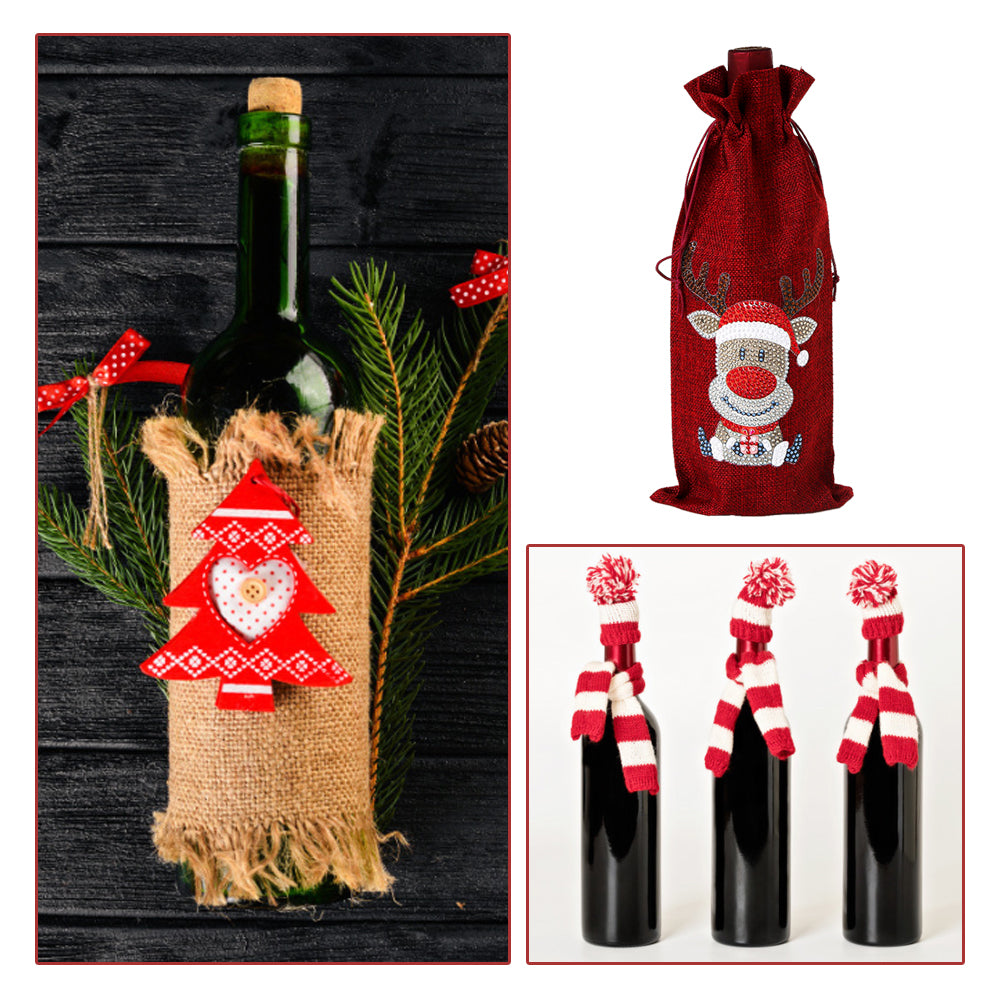 Diamond Painting Wine Bag 5D DIY Mosaic Special Shape Drill Bottle Bag