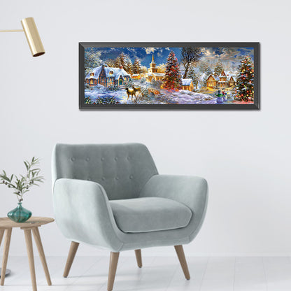 Christmas Town - Full Round Drill Diamond Painting 90*30CM