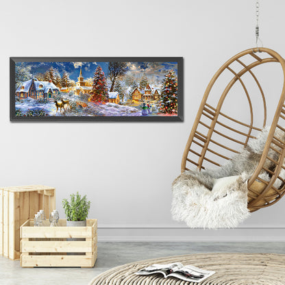 Christmas Town - Full Round Drill Diamond Painting 90*30CM