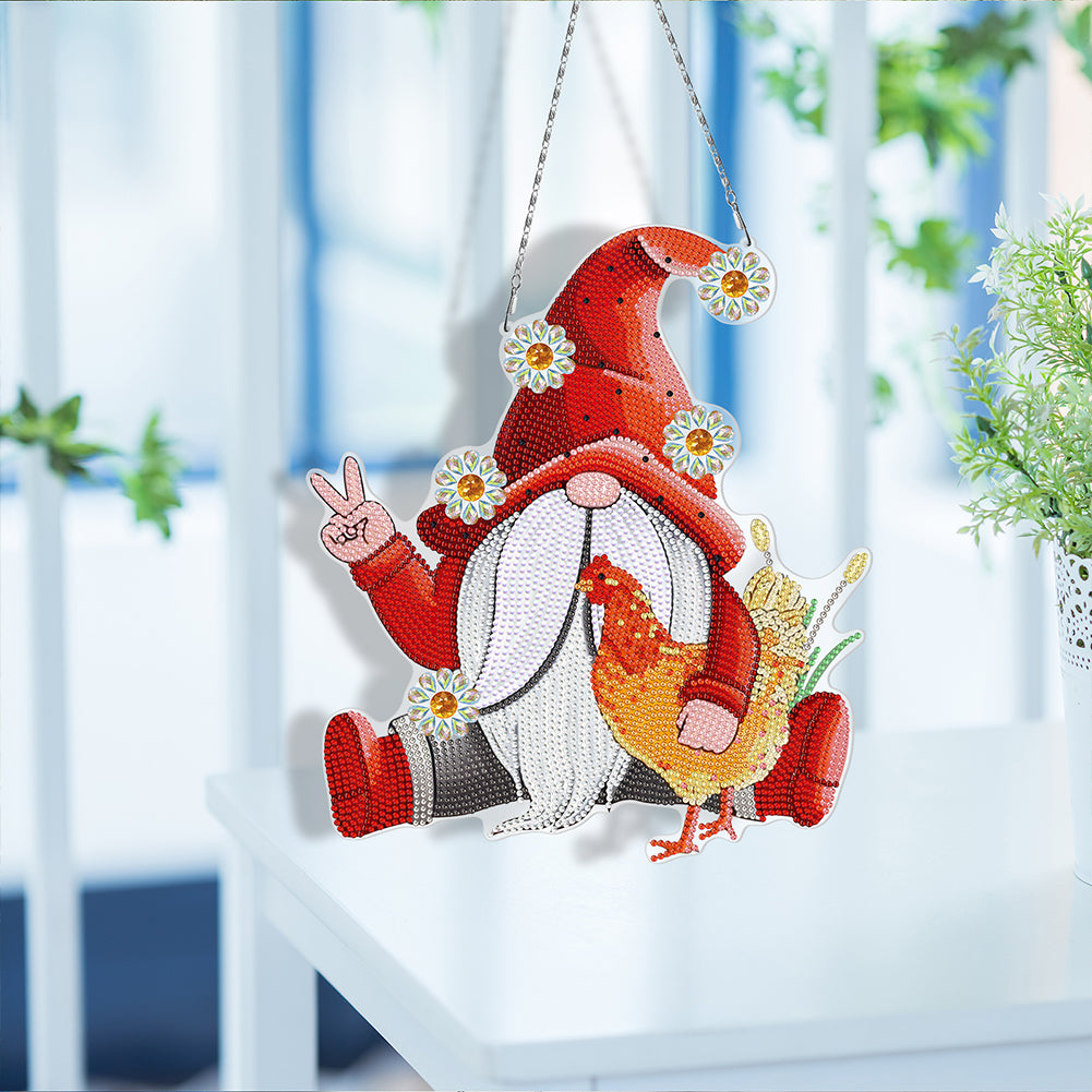 DIY Diamond Special Shape Partial Drill Acrylic Pendant DIY Hanging Decor