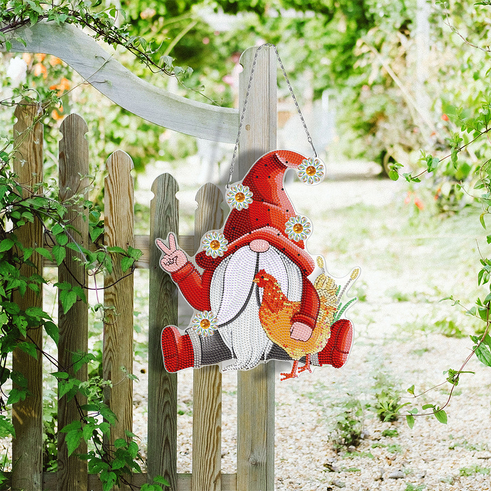 DIY Diamond Special Shape Partial Drill Acrylic Pendant DIY Hanging Decor