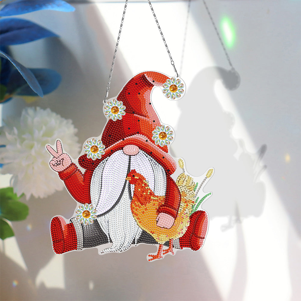 DIY Diamond Special Shape Partial Drill Acrylic Pendant DIY Hanging Decor