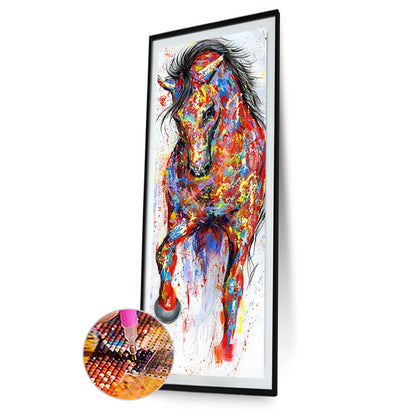 Colorful Horse - Full Round Drill Diamond Painting 30*90CM