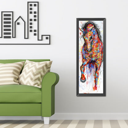 Colorful Horse - Full Round Drill Diamond Painting 30*90CM