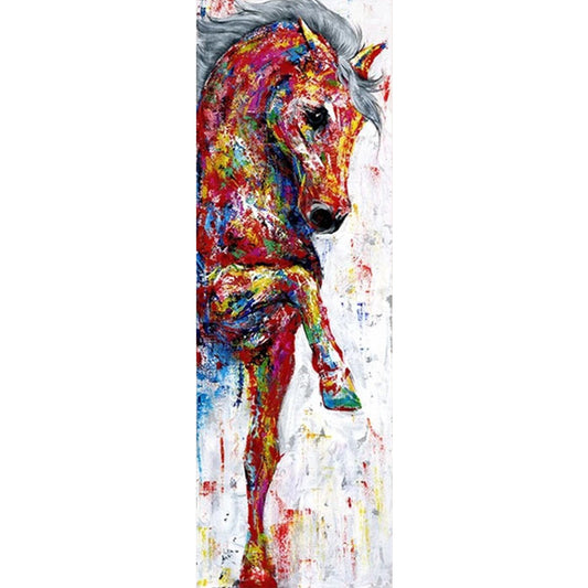 Colorful Horse - Full Round Drill Diamond Painting 30*90CM