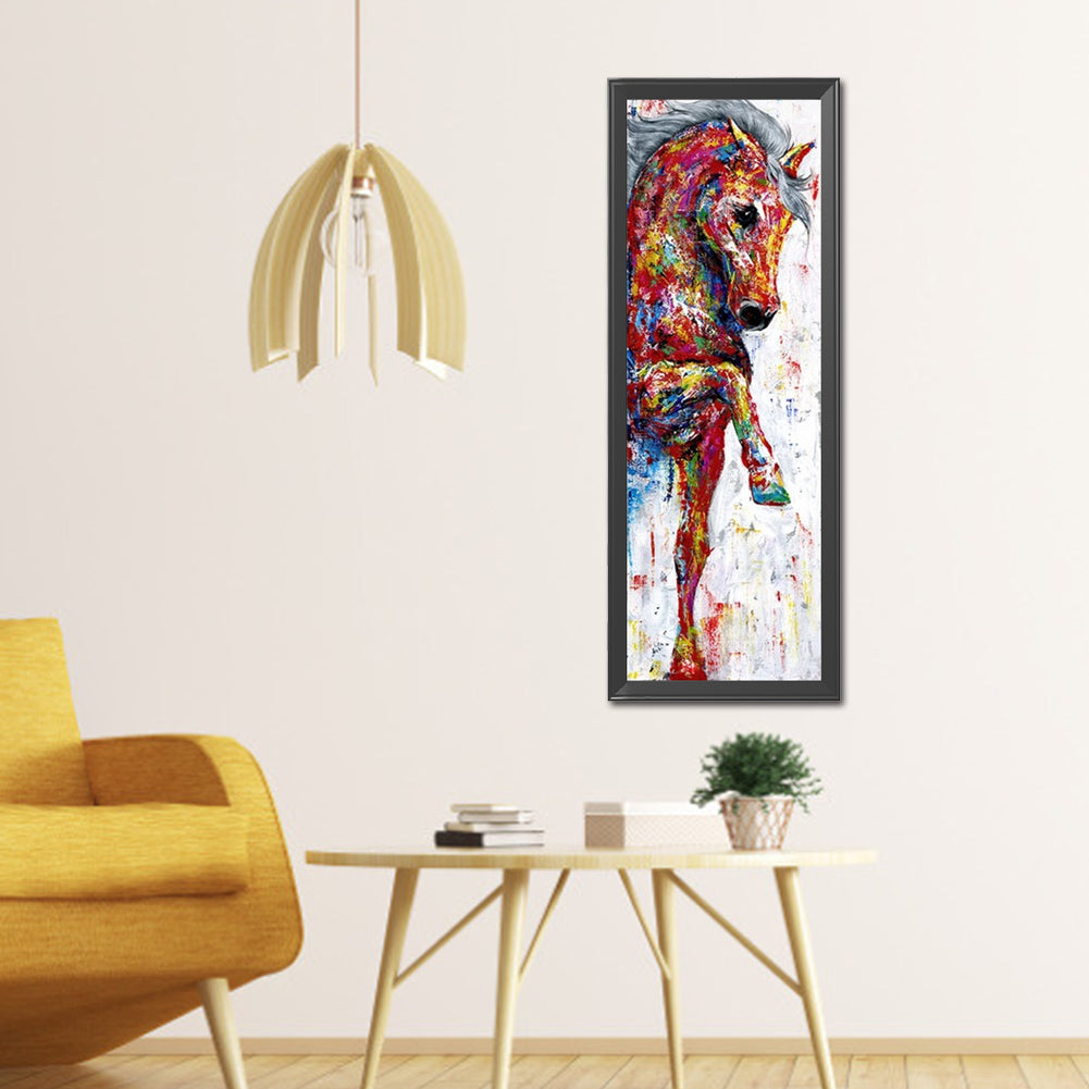 Colorful Horse - Full Round Drill Diamond Painting 30*90CM