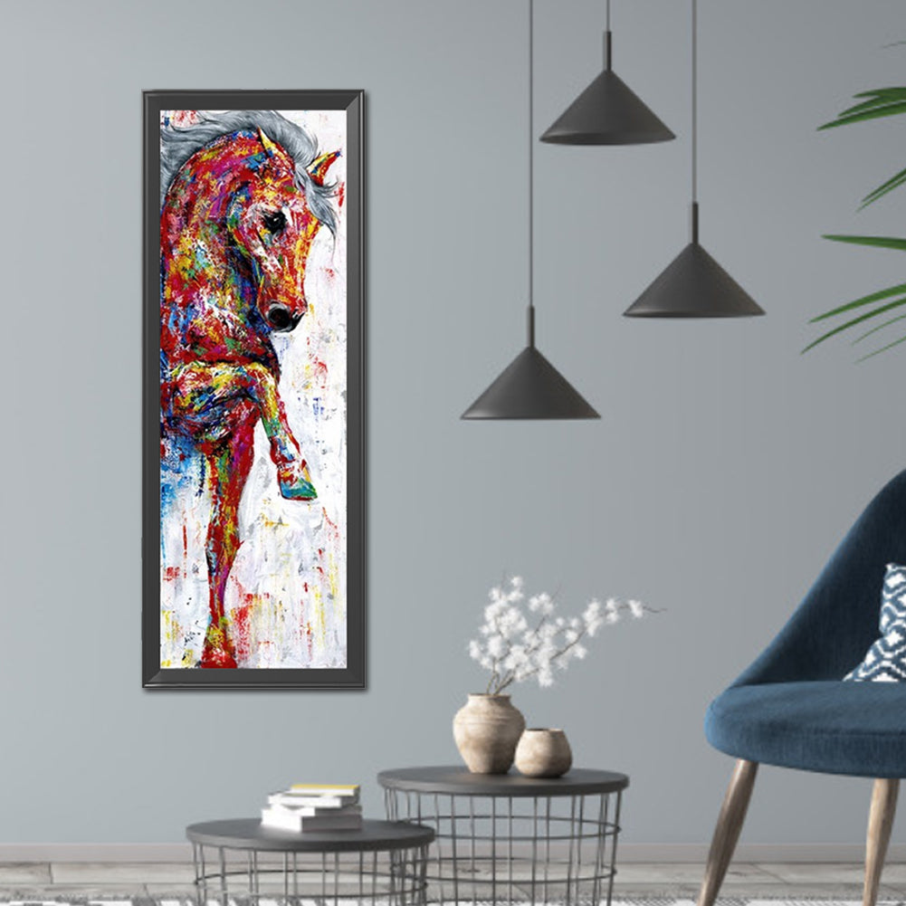 Colorful Horse - Full Round Drill Diamond Painting 30*90CM