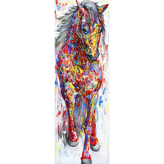 Colorful Horse - Full Round Drill Diamond Painting 30*90CM