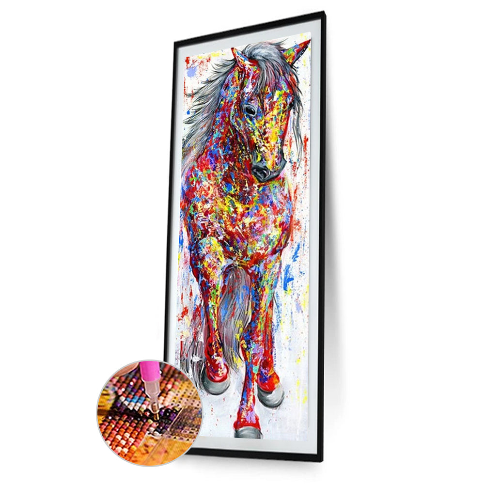 Colorful Horse - Full Round Drill Diamond Painting 30*90CM