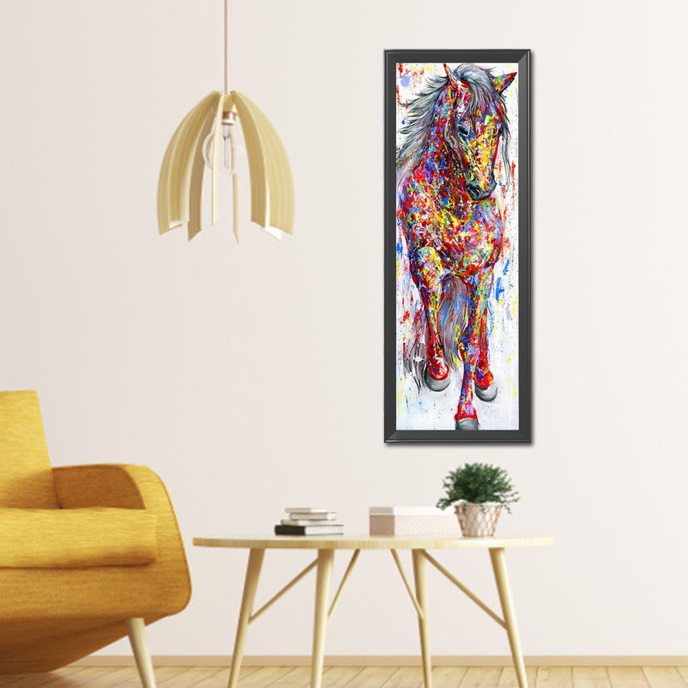 Colorful Horse - Full Round Drill Diamond Painting 30*90CM