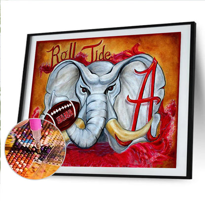 Elephant - Full Round Drill Diamond Painting 40*30CM