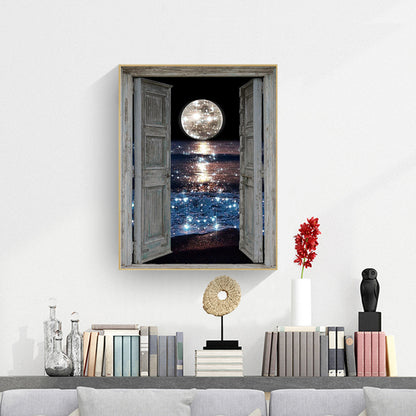 Sea Moon - Full Round Drill Diamond Painting 30*40CM