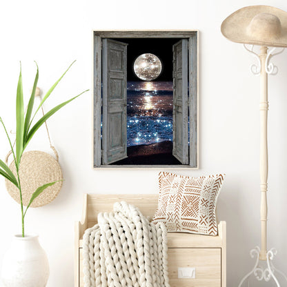 Sea Moon - Full Round Drill Diamond Painting 30*40CM