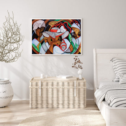 Abstract Painting - Full Round Drill Diamond Painting 70*50CM