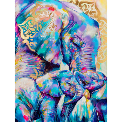 Elephant - Full Round Drill Diamond Painting 30*40CM