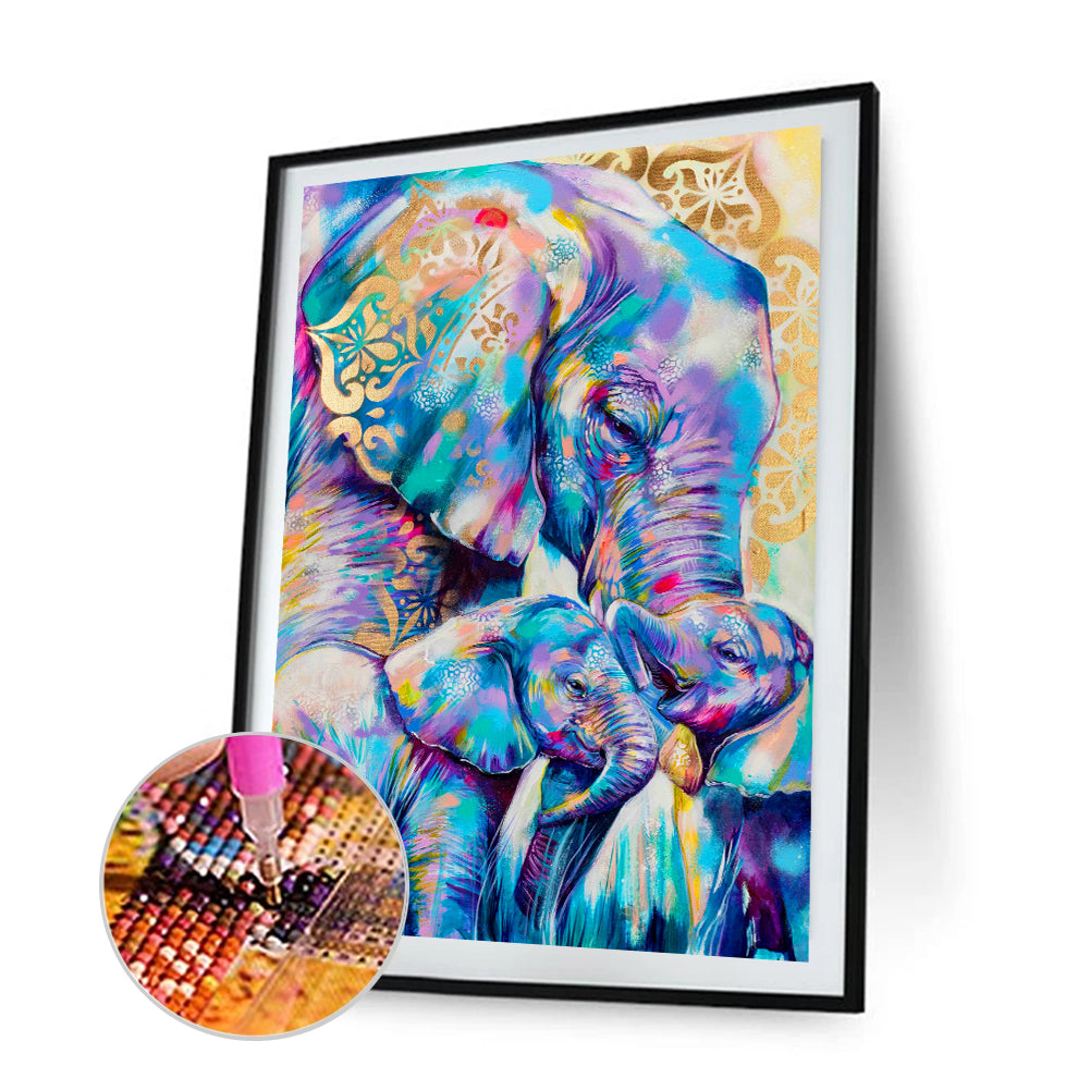 Elephant - Full Round Drill Diamond Painting 30*40CM