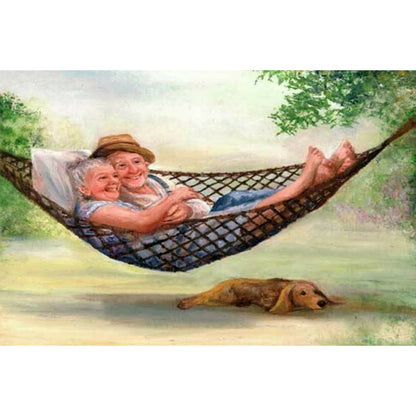 Cradle Couple - Full Round Drill Diamond Painting 40*30CM