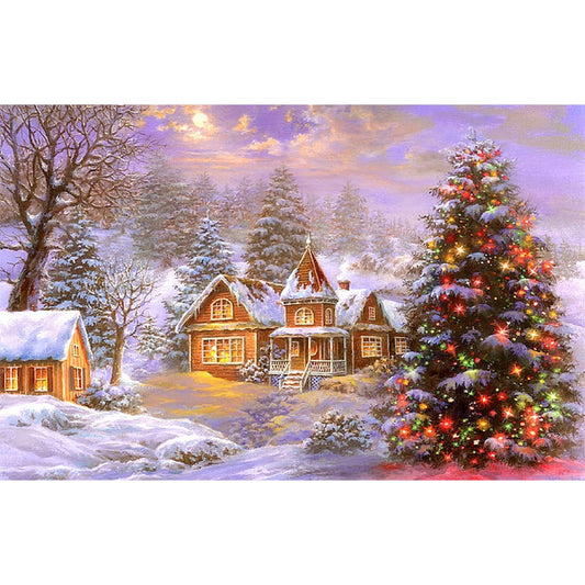 Christmas Town - Full Round Drill Diamond Painting 70*45CM