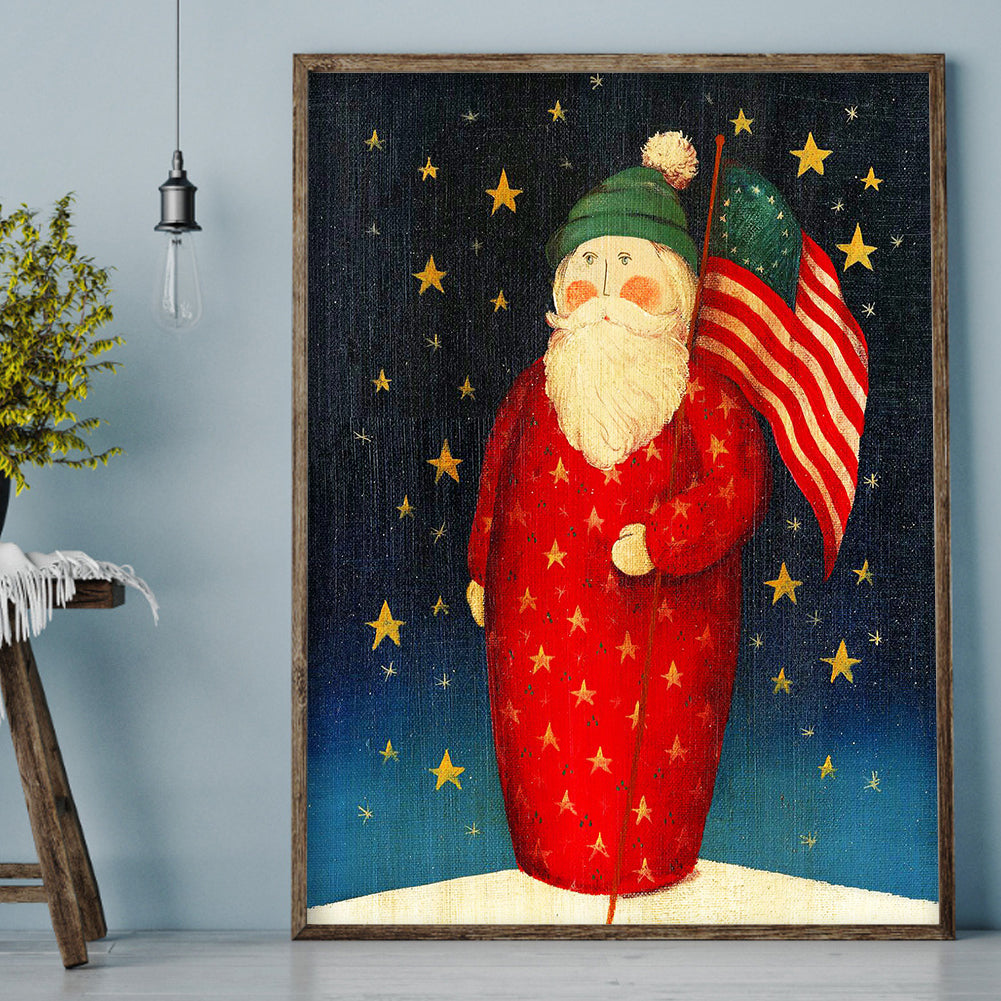 Santa - Full Round Drill Diamond Painting 30*40CM