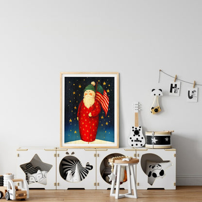 Santa - Full Round Drill Diamond Painting 30*40CM