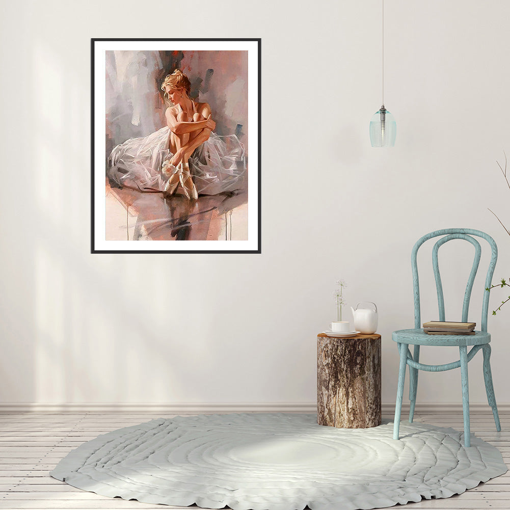 Girl - Full Round Drill Diamond Painting 30*40CM