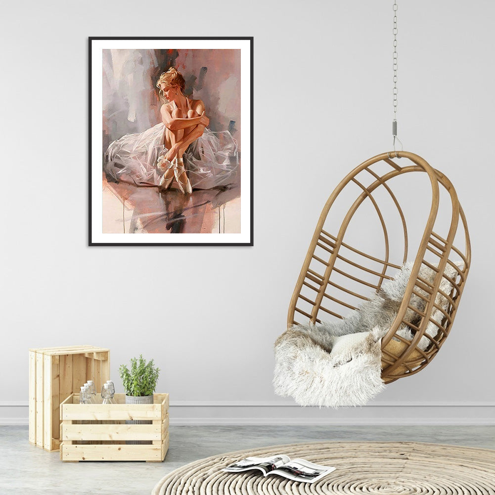 Girl - Full Round Drill Diamond Painting 30*40CM