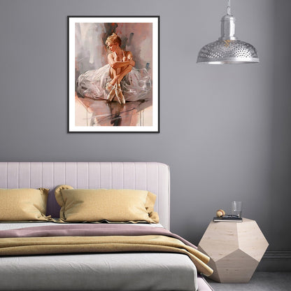 Girl - Full Round Drill Diamond Painting 30*40CM