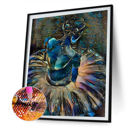 Girl - Full Round Drill Diamond Painting 30*40CM