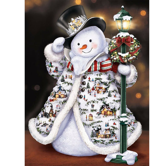 Christmas Snowman - Full Round Drill Diamond Painting 40*50CM