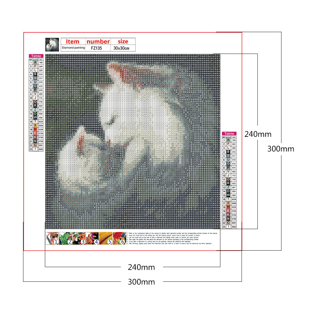 Cat - Full Square Drill Diamond Painting 30*30CM