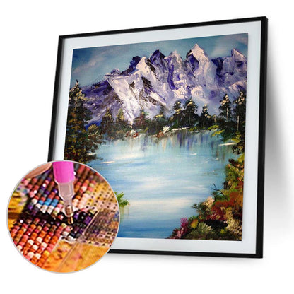 Mountain River - Full Square Drill Diamond Painting 40*40CM