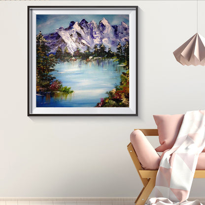 Mountain River - Full Square Drill Diamond Painting 40*40CM