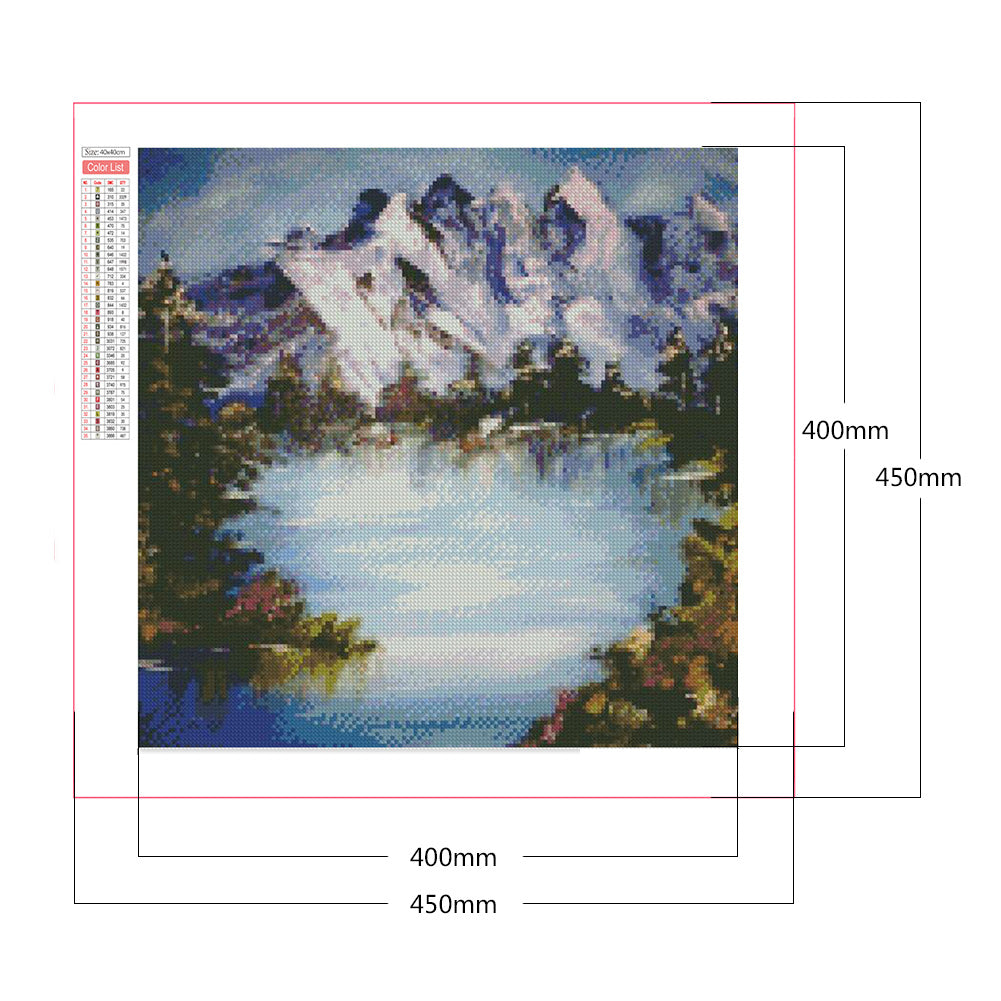 Mountain River - Full Square Drill Diamond Painting 40*40CM