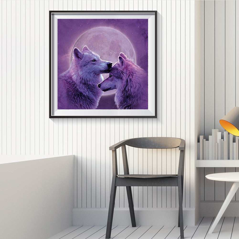 Wolf - Full Round Drill Diamond Painting 30*30CM