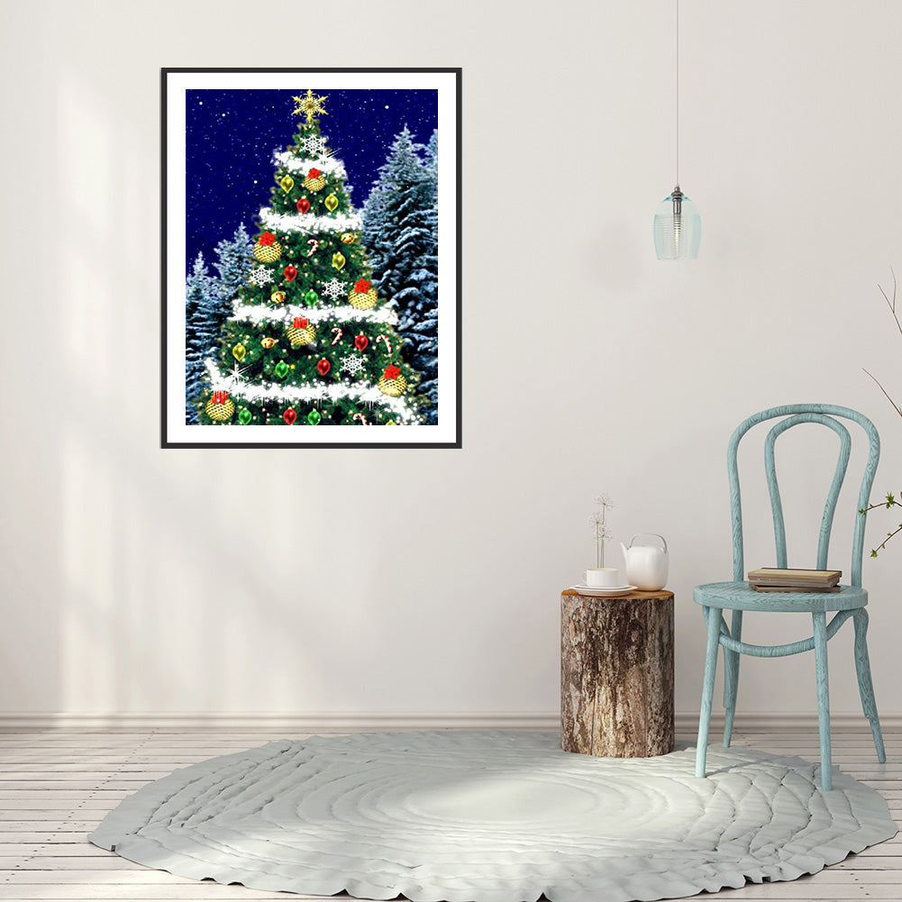 Christmas Tree - Full Round Drill Diamond Painting 40*50CM