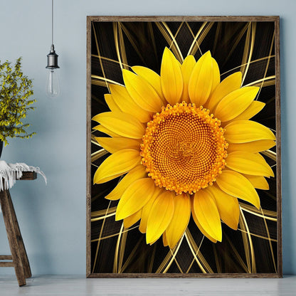 Sunflower - Full Round Drill Diamond Painting 30*40CM