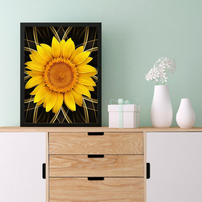 Sunflower - Full Round Drill Diamond Painting 30*40CM