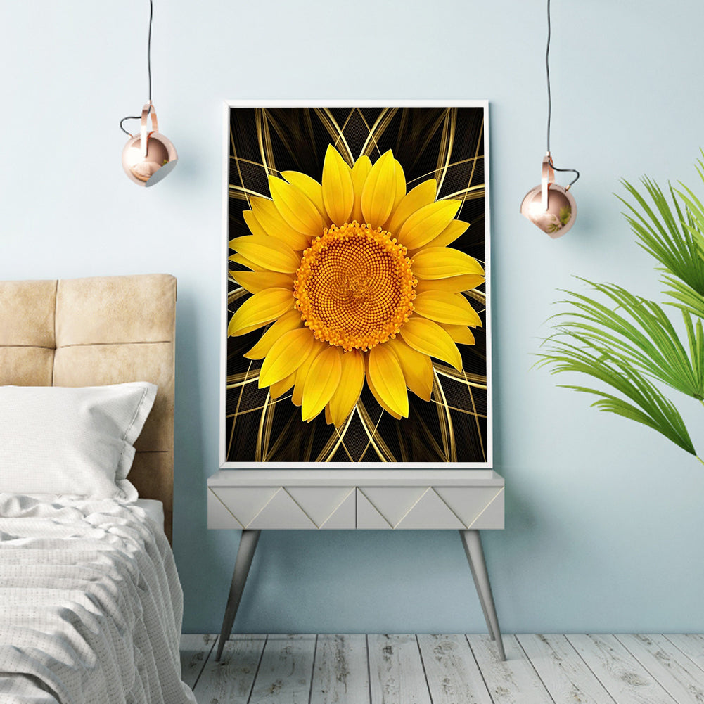 Sunflower - Full Round Drill Diamond Painting 30*40CM