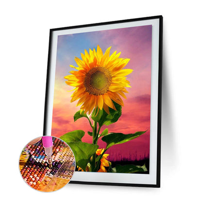 Sunflower - Full Round Drill Diamond Painting 30*40CM