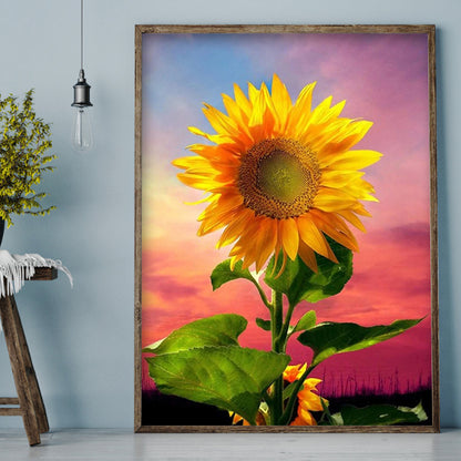 Sunflower - Full Round Drill Diamond Painting 30*40CM