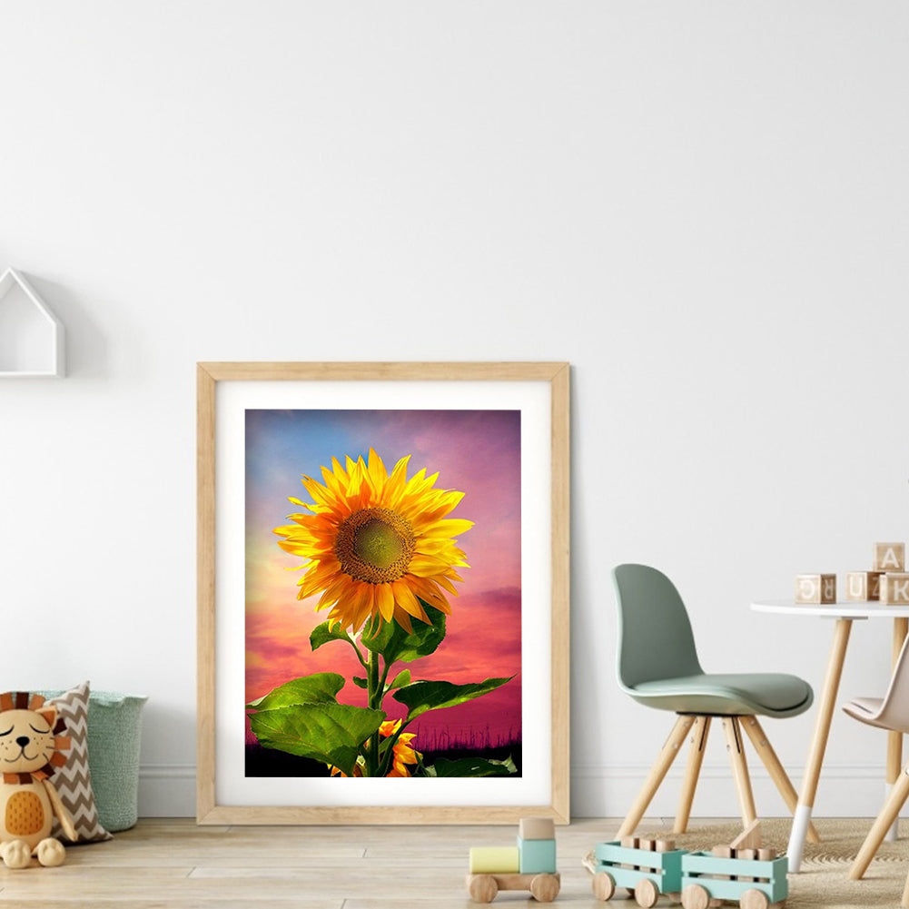 Sunflower - Full Round Drill Diamond Painting 30*40CM