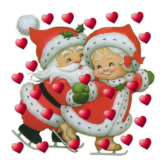 Cute Santa - Full Round Drill Diamond Painting 30*30CM