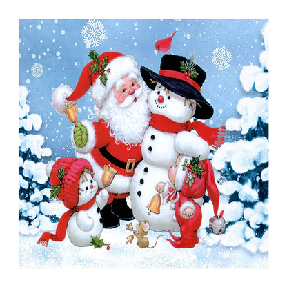 Cute Santa - Full Round Drill Diamond Painting 30*30CM