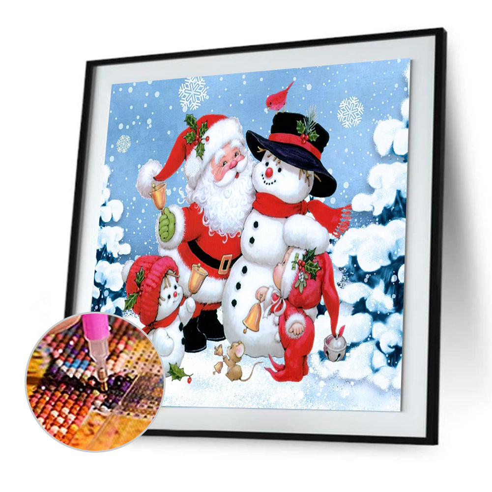 Cute Santa - Full Round Drill Diamond Painting 30*30CM