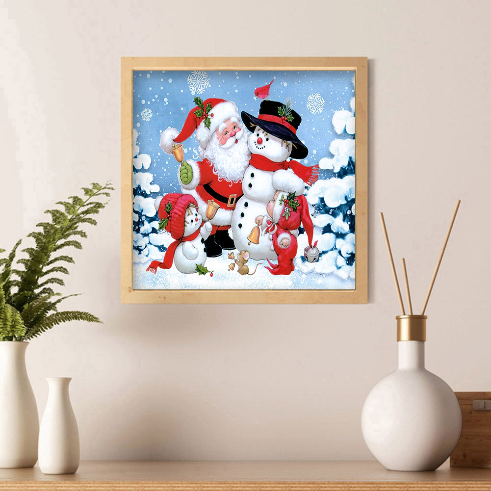 Cute Santa - Full Round Drill Diamond Painting 30*30CM