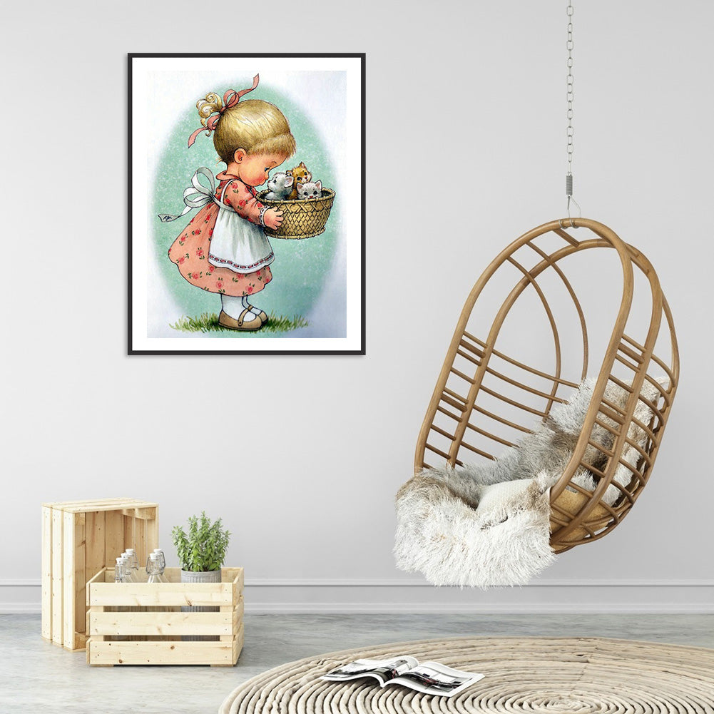 Baby - Full Round Drill Diamond Painting 30*40CM