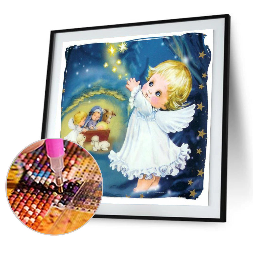 Baby Girl - Full Round Drill Diamond Painting 40*40CM